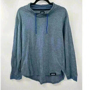 Jason Wu for EVA AIR Blue Pullover Long Sleeve‎ Hooded Sweater - Men's Size L